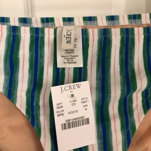 J. Crew Striped Bikini Bottom